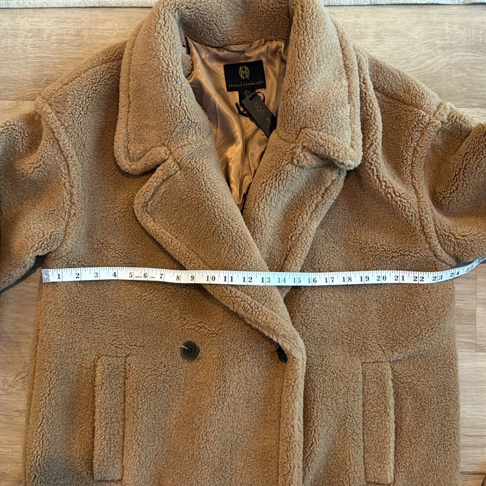 House of Harlow 1960 Faux Fur Teddy Jacket Sz L - Picture 4 of 10